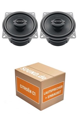 Lautsprecher Boxen Armaturenbrett Hertz CX 100.5 für Citroën C1 2x Tief-Mitteltö