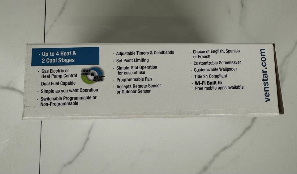Termostato programable Open Box Venstar T7850 Colortouch 7 días ¡Envío gratuito!! Foto 2 de 4