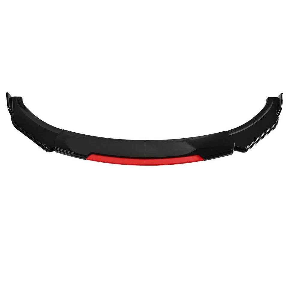 For Hyundai Tiburon 01-09 Gloss Black &Red Car Front Bumper Lip Splitter Spoiler - image 4 of 4