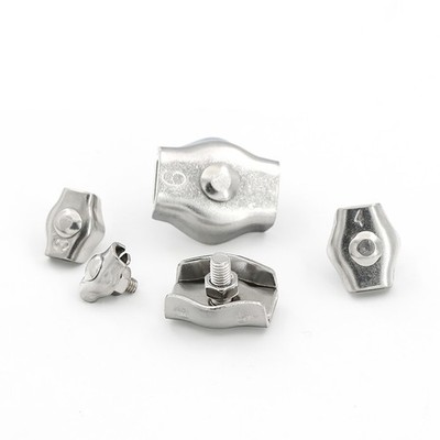 Simplex Duplex Egg Shape U Bolt Steel Wire Grip Grips Clamp Clips Rope Cable