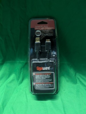 *NEW* GIGAWARE 3-FOOT(91.4CM) MICRO USB 3.0 CABLE PC-MAC-2602583
