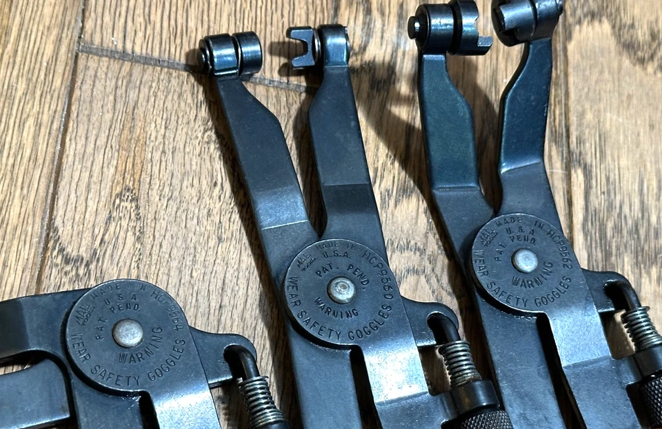 🇺🇸 Juego de alicates de abrazadera de banda de manguera ajustable rojo desplazado doblado en ángulo Foto 4 de 4