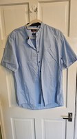 Pierre Cardin Men's Light Blue Short Sleeve Shirt Size Large Regular BNWOT
