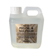 PIG OIL & SULPHUR FEATHER HORSE LEGS MUD PROTECTOR 1LT EQUESTRIAN *FREE POSTAGE*