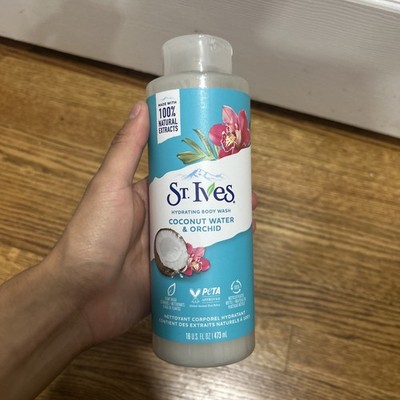 St Ives Coconut Water Orchid Body Wash 16 Ounce Natural Cruelty Free 473ml