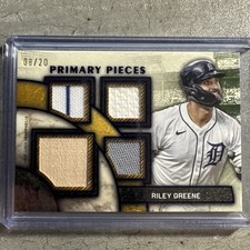 2025 Topps Museum Collection Riley Greene Game Used Memorabilia 08/20 Tigers 