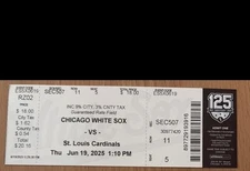 Nolan Arenado Career Milestone HR 350 Ticket Stub Doubleheader Rare 6/19/2025