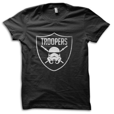 Stormtrooper Empire Jedi Schild Parodie Star Wars T-Shirt M5578