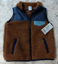 Carter's Boy's Toddler Zip Up Sherpa Fleece Vest Size 3t NWT