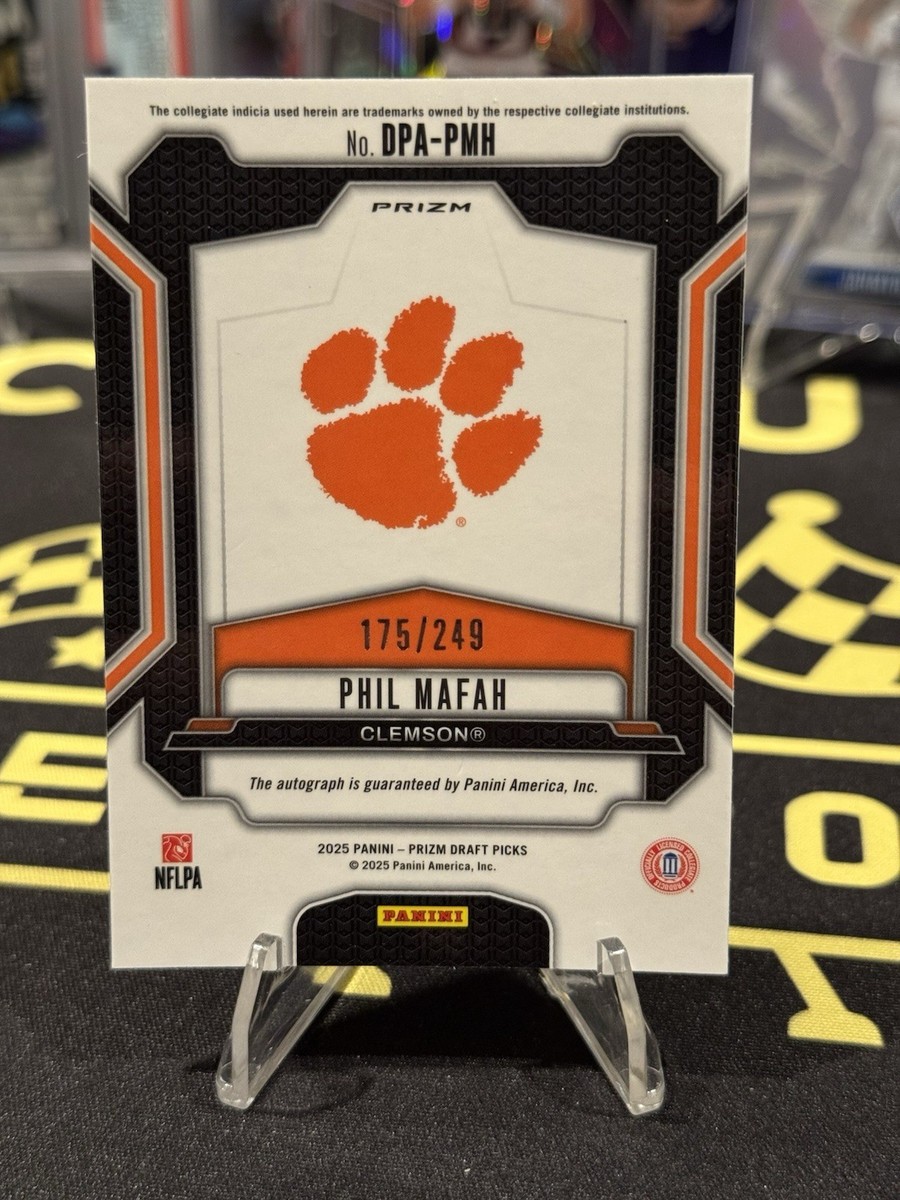 Phil Mafah - 2025 Panini Prizm Draft Picks Blue Prizm AUTO /249 RC