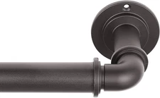 Industrial Room Darkening Collection 1 1/8" Diameter Industrial Curtain Rod Set