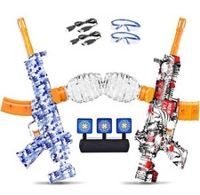 2 Set Electric Gel Splatter, Full Auto Mode for Birthday, Outdoor Team Games,...