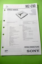 Service Manual Guide For Sony MZ-E90, ORIGINAL