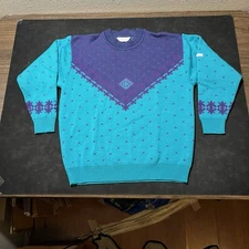 Vintage Austria Wool 1970s Steffner Fair Isle Cowichan Habsburg Knit Lopapeysa