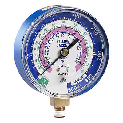 #ad #ad Yellow Jacket 49118 Test Gauge 3 1 8 In Dia Blue $42.69