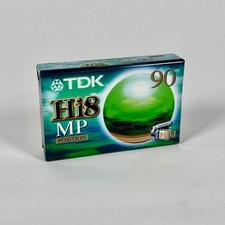 TDK Hi8 MP Position 90 Minute Video Cassette Tape New Sealed 8mm