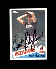 Bert Blyleven Signed 1985 Topps Cleveland Autograph