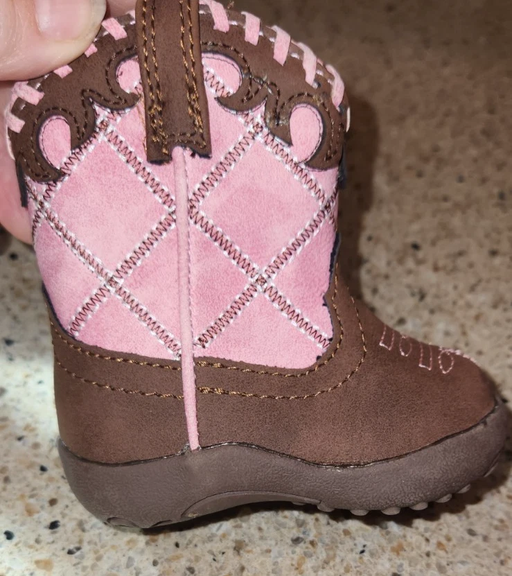 Botas Roper Western Infantiles Niñas Encaje Talla 1 Vaqueros Rosa 09-016-1902-2000 Foto 2 de 4