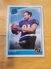 2018 Donruss Football Card Hayden Hurst Rated Rookie #339. rookie card picture