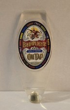 Budweiser On Tap Beer Tap Handles Knobs Lot of 2 Breweriana Bar Collectible