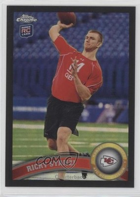 2011 Topps Chrome Black Refractor 41/299 Ricky Stanzi #53 Rookie RC 4g8