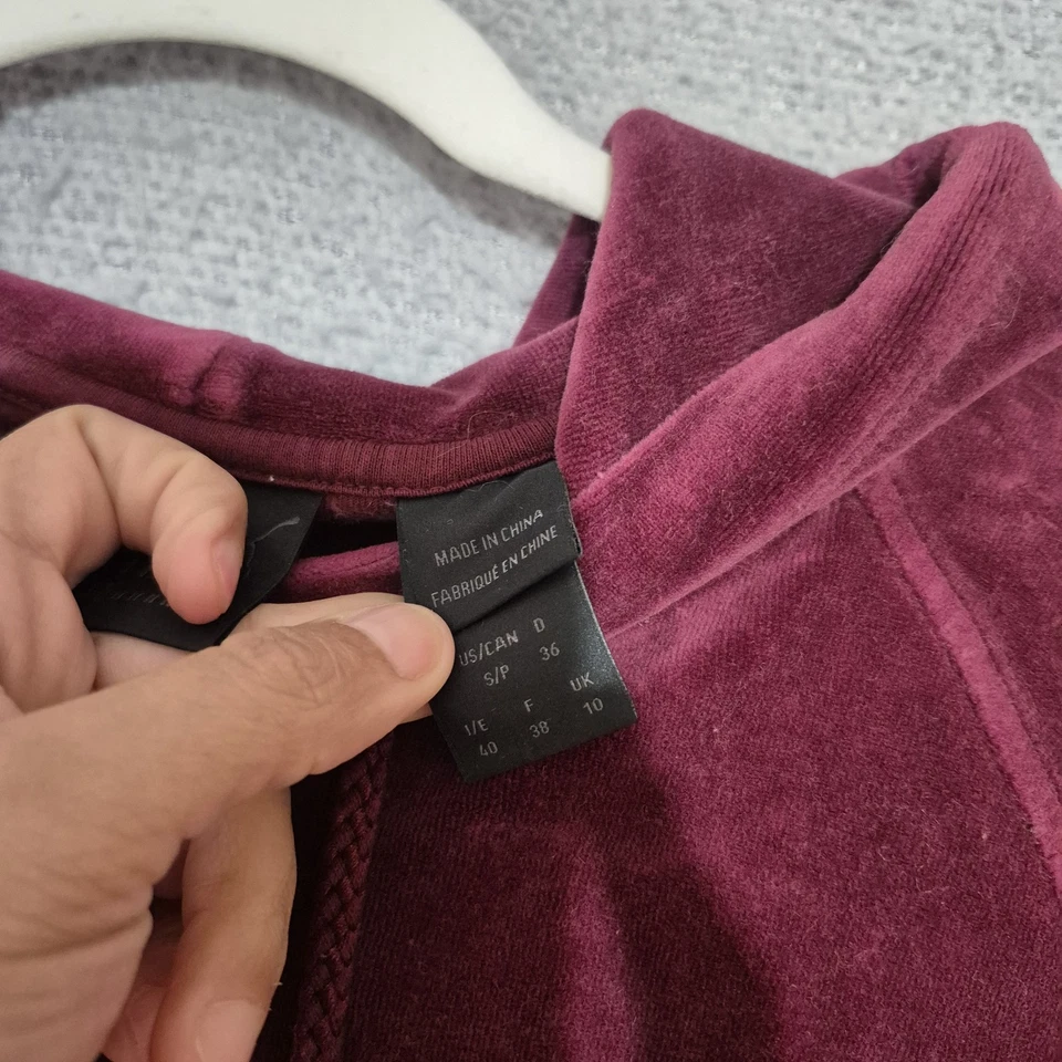 Pulôver feminino FENTY x Puma RHIANNA com capuz veludo marrom pequeno - Imagem 3 de 4