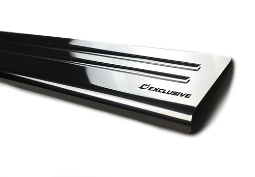 Protector de umbral de puerta de acero para Mitsubishi Lancer VIII Hatchback/Salón 2007-2017 - Imagen 2 de 5