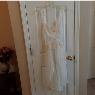 1989 NAN FLOWER BRIDAL LINGERIE NIGHT GOWN MEDIUM (6-8) RARE NEW VINTAGE!