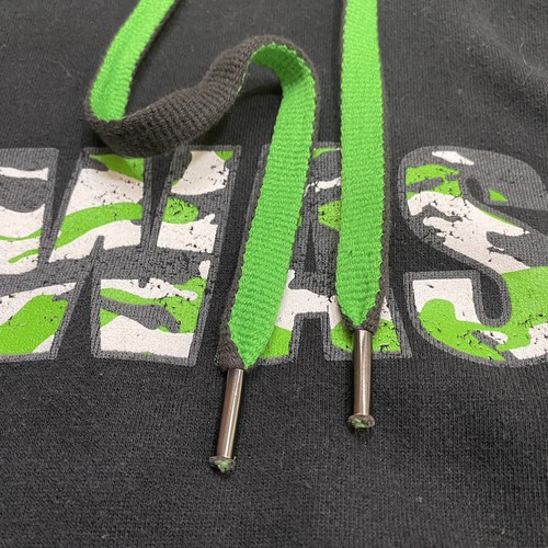 Kawasaki Logo Motorcycle Motocross Racing Men’s Black Green Hoodie Size Small - Picture 3 of 12
