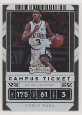 2020-21 Panini Contenders Draft Picks Campus Ticket Chris Paul #38 02v3