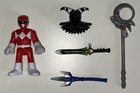 Lot d'accessoires d'armes d'armure de combat Imaginext Power Rangers épées ranger rouge