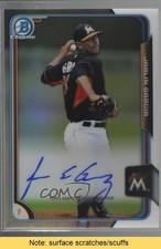 2015 Bowman Chrome Prospects Refractor /499 Jarlin Garcia #BCAP-JG Auto READ 0q0