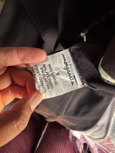 Girls Yoga Pants Size 3 Black With Stars And Camo Print Y2k - Picture 7 of 7