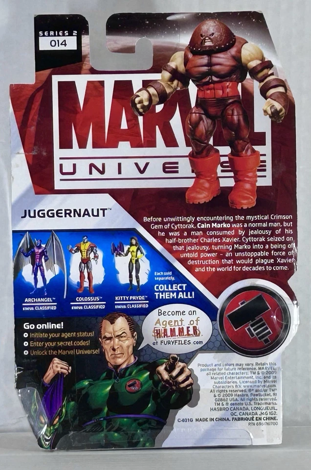 Figura de acción Juggernaut Marvel Universe Serie 2, número 014 de la serie. Foto 2 de 4