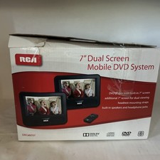 RCA 7-Inch Dual Screen Mobile DVD System DRC69707 NEW OPEN BOX