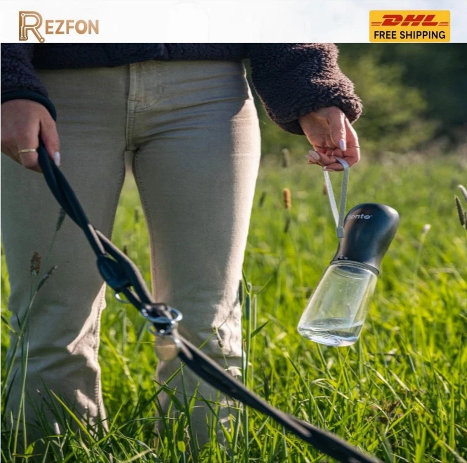 300ml Hunde Trinkflasche für Unterwegs Hunde Wasserflasche DHL Versand - Bild 4 von 4