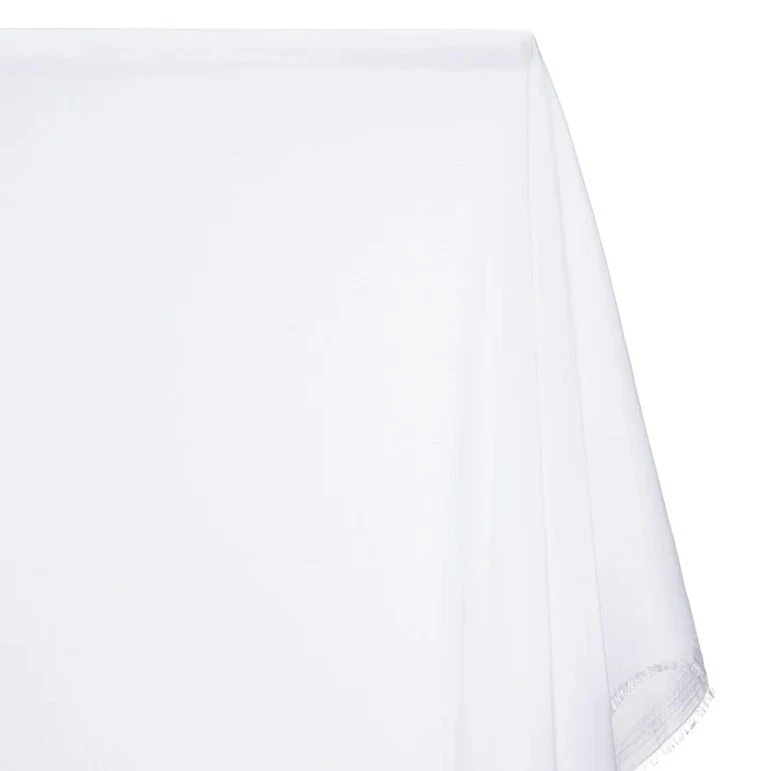 Vestido/cortina fluida transparente de tela de gasa de poliéster blanco de 16 yardas de 60" de ancho Foto 2 de 2