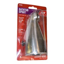 Bathtub Spout Brushed Nickel Fits 1/2 Or 3/4 ...