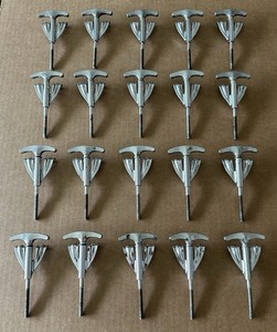 Vintage 60's 70's 80's Ludwig Bass Kick Drum T-Rods & Claws Lot Of 20 Chrome #2