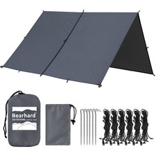 10 x 10 ft/10 x 12 ft Waterproof Rainfly Tarp for Hammock or Tent, Lightweigh...