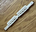 Vintage 1960's HASBRO GI Joe WHITE CARTRIDGE BELT w/Brass-colored Button Paint