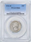 1932-D 25C Washington Silver Quarter Dollar FR02 PCGS 32269001