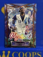 2025 Topps Update Series Ronald Acuna Jr. Orange Mystical Foil Parallel /25