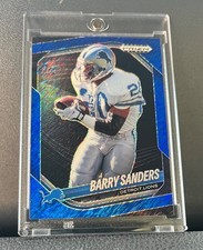 2025 Prizm Black Barry Sanders #55 Blue Shimmer /35 Color Match Lions