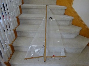 Victor Soling One Meter RC Sailboat Sails and Mast Set