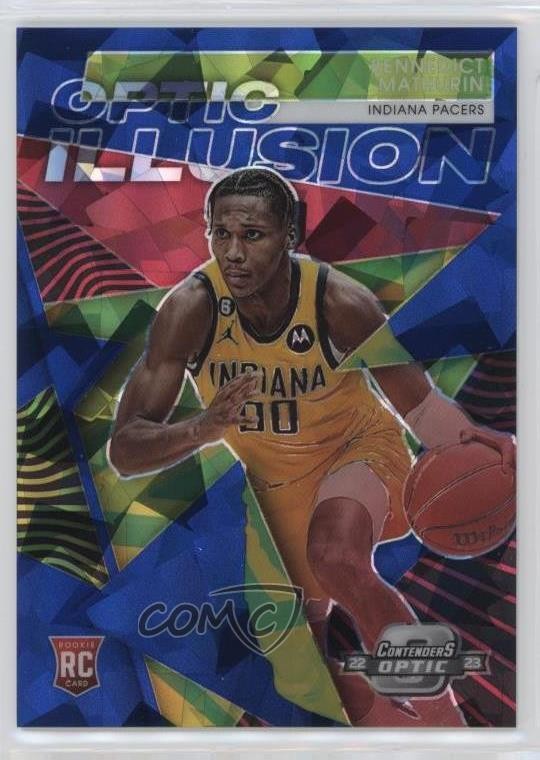 2022 Panini Contenders Optic Illusion 15/75 Bennedict Mathurin #15 Rookie RC 7sd