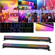 80LED 180W RGB Wall Wash Bar Light DMX DJ Party Disco Show Event Stage Lighting