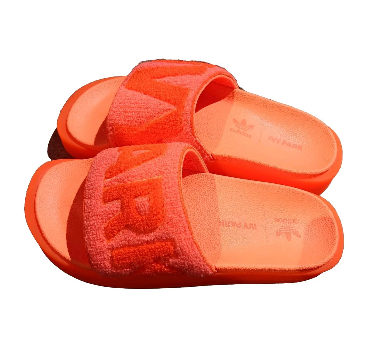 Adidas x Beyoncé Ivy Park 'Screaming Orange' (GX1196) Slides