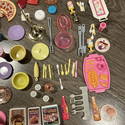 Enorme Lote Accesorios Muñeca Barbie Cocina Comida Algunos De Colección - Imagen 5 de 7