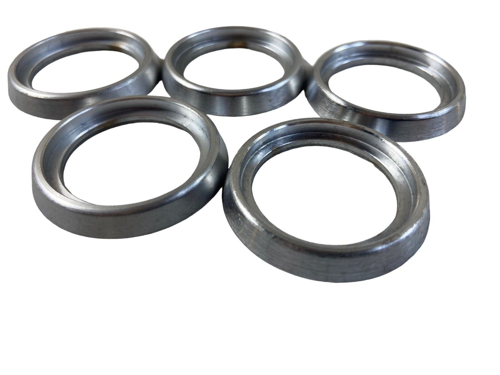 Mortise Cylinder Spacer Rings 1/4" Brushed Metal Finish Solid Lot 0f